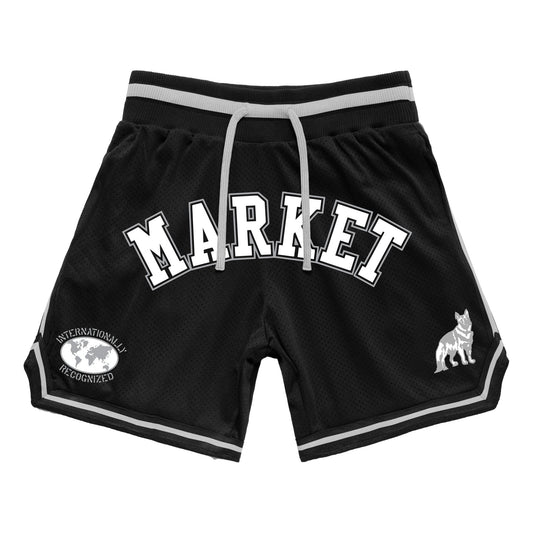 Market International Game Mesh Shorts Black