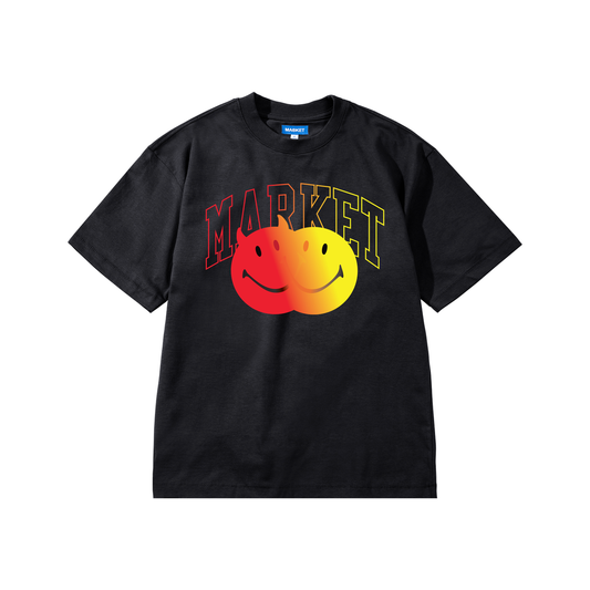 Market Smiley Good Evil T-Shirt Jet Black
