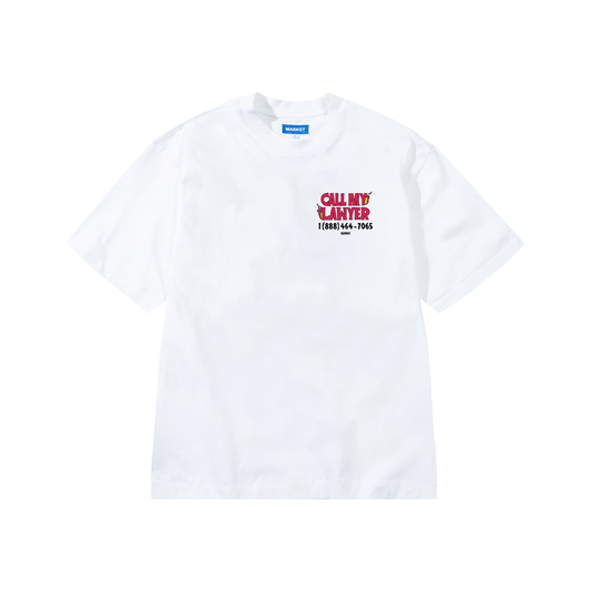 Market Hot Stuff Call My Lawyer T-Shirt White