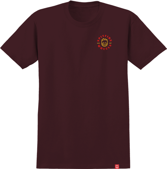 Spitfire Bighead Classic T-Shirt Maroon