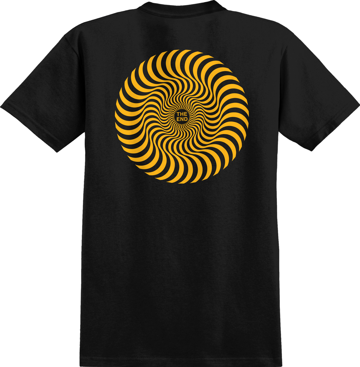Spitfire Classic Swirl T-Shirt Black Gold
