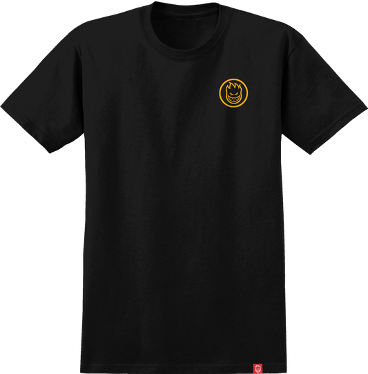 Spitfire Classic Swirl T-Shirt Black Gold