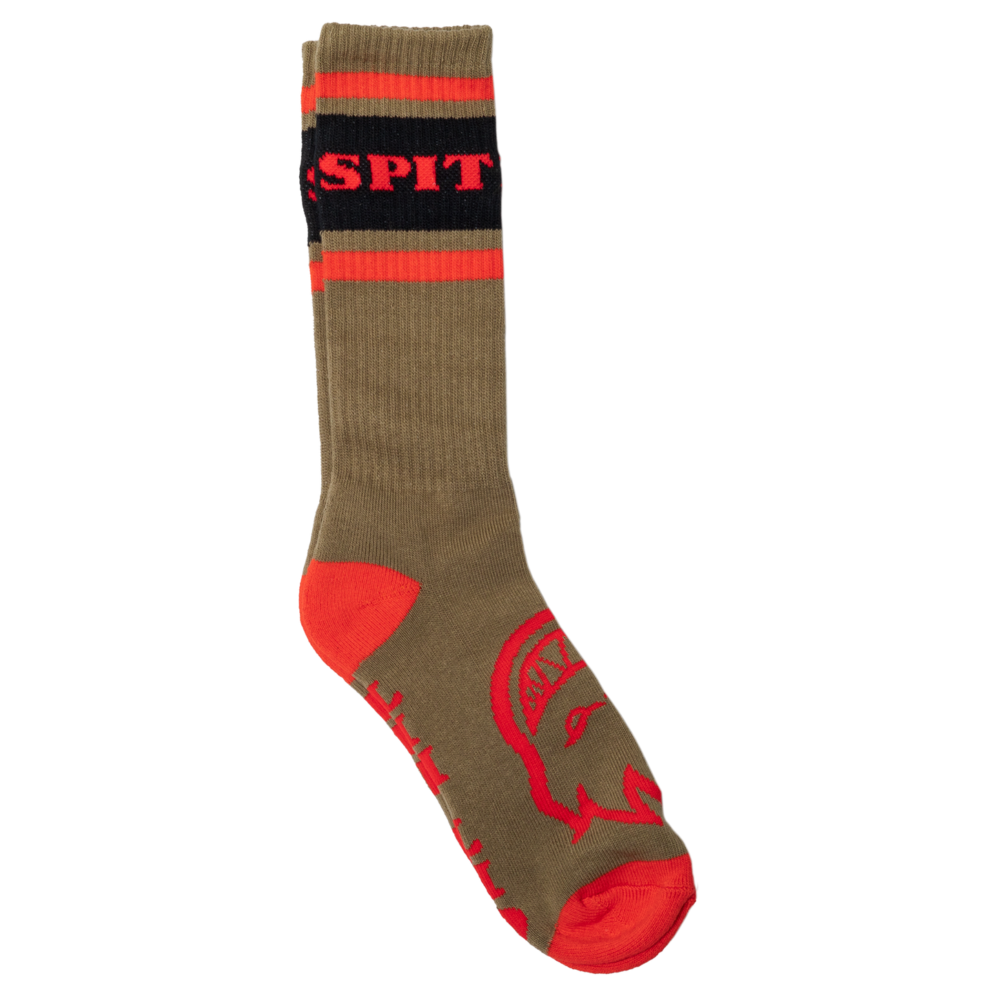 Spitfire Classic '87 Bighead Socks Brown Red Black