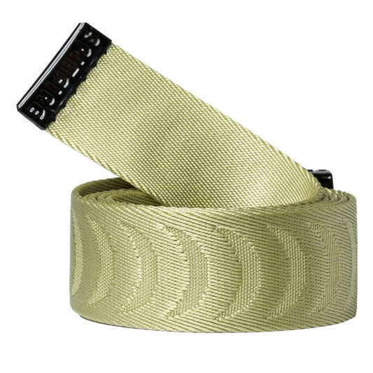 Spitfire Bighead Crescent Jacquard Web Belt Tan Black