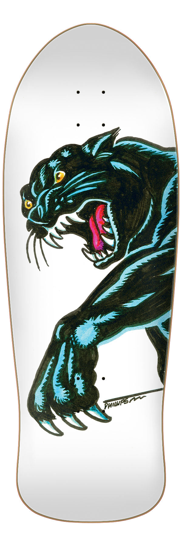Santa Cruz Natas Sketch Panther Reissue Skateboard Deck 10.54