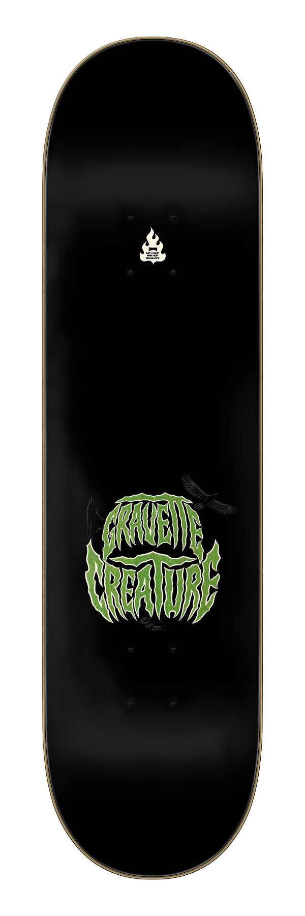 Creature Gravette Hippie Skull IV Pro Skateboard Deck 8.3