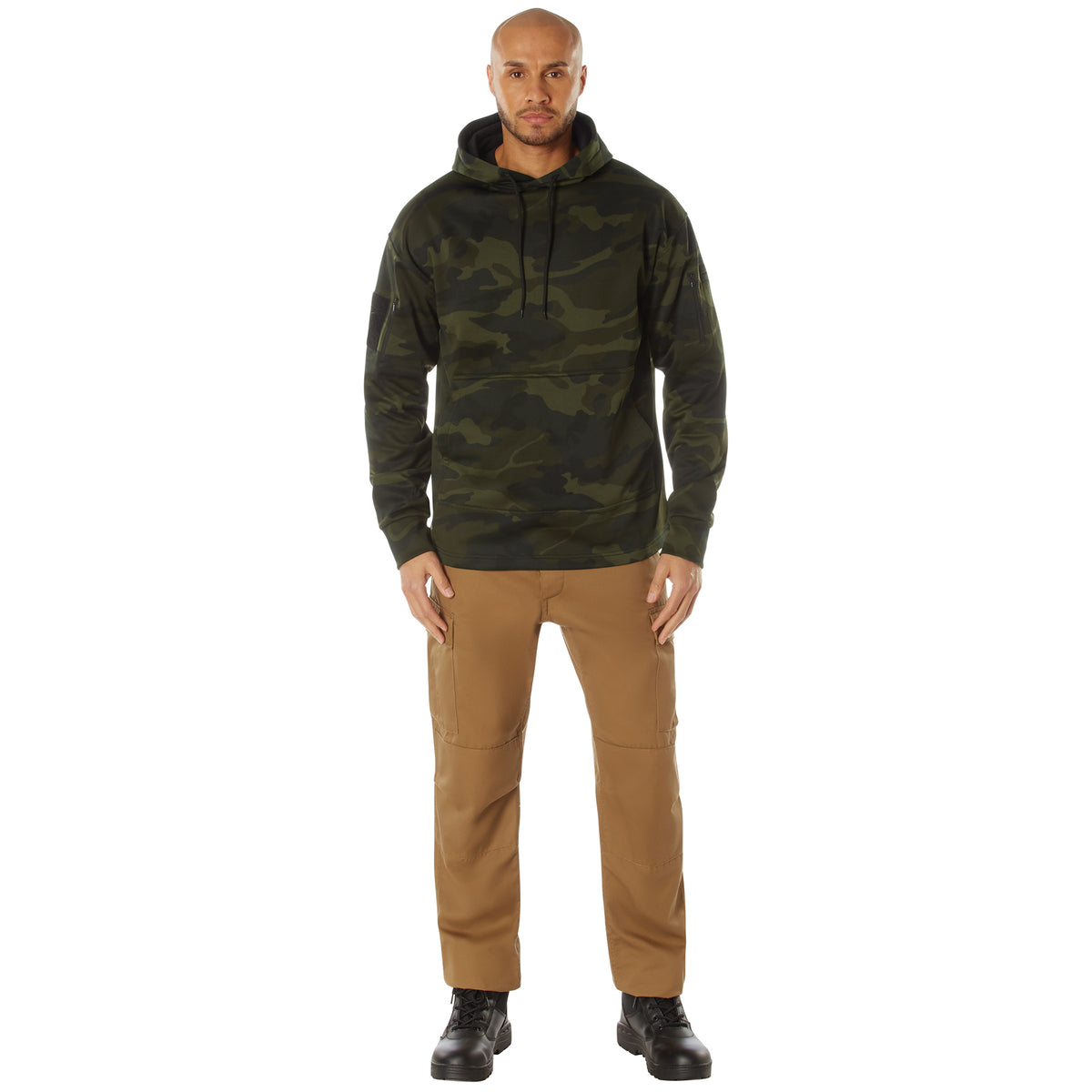 Rothco Concealed Carry Midnight Black Camo Hoodie
