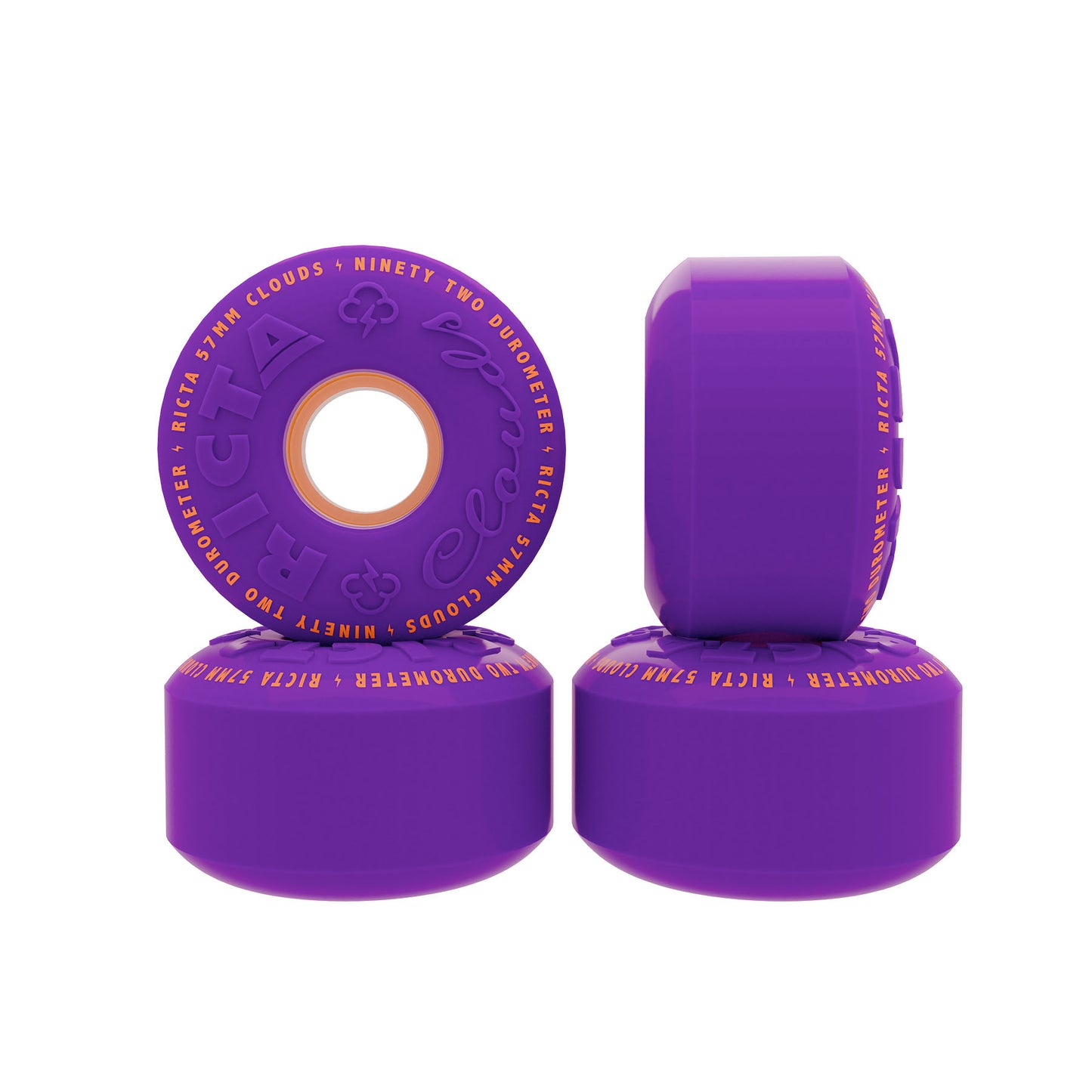 Ricta Clouds Purple Orange 92a 57mm Wheels