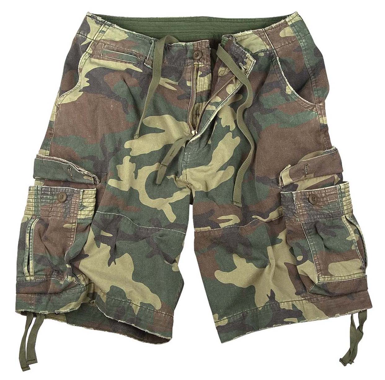 Rothco Vintage Infantry Utility Shorts Woodland Camo