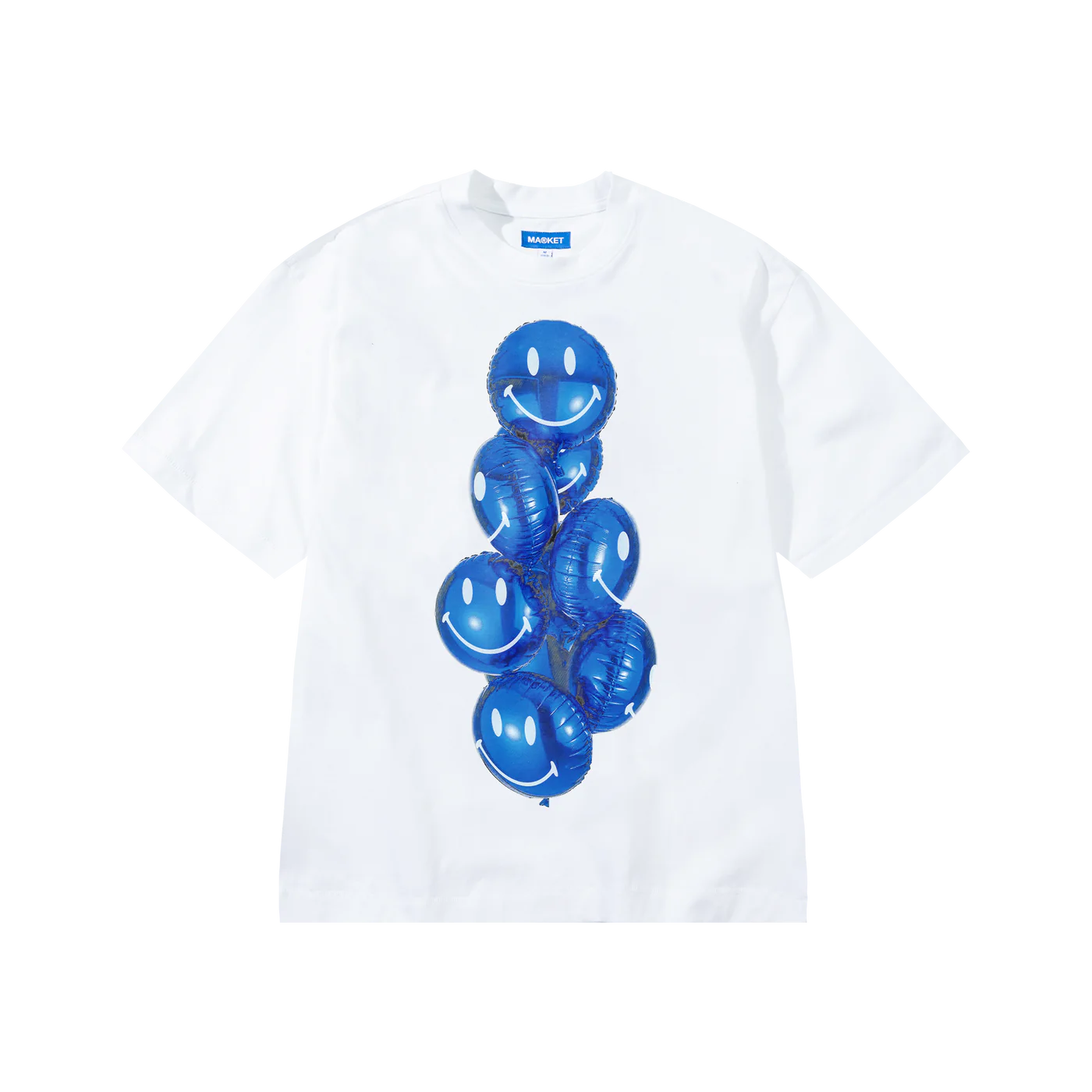 Market Smiley Celebration T-Shirt White