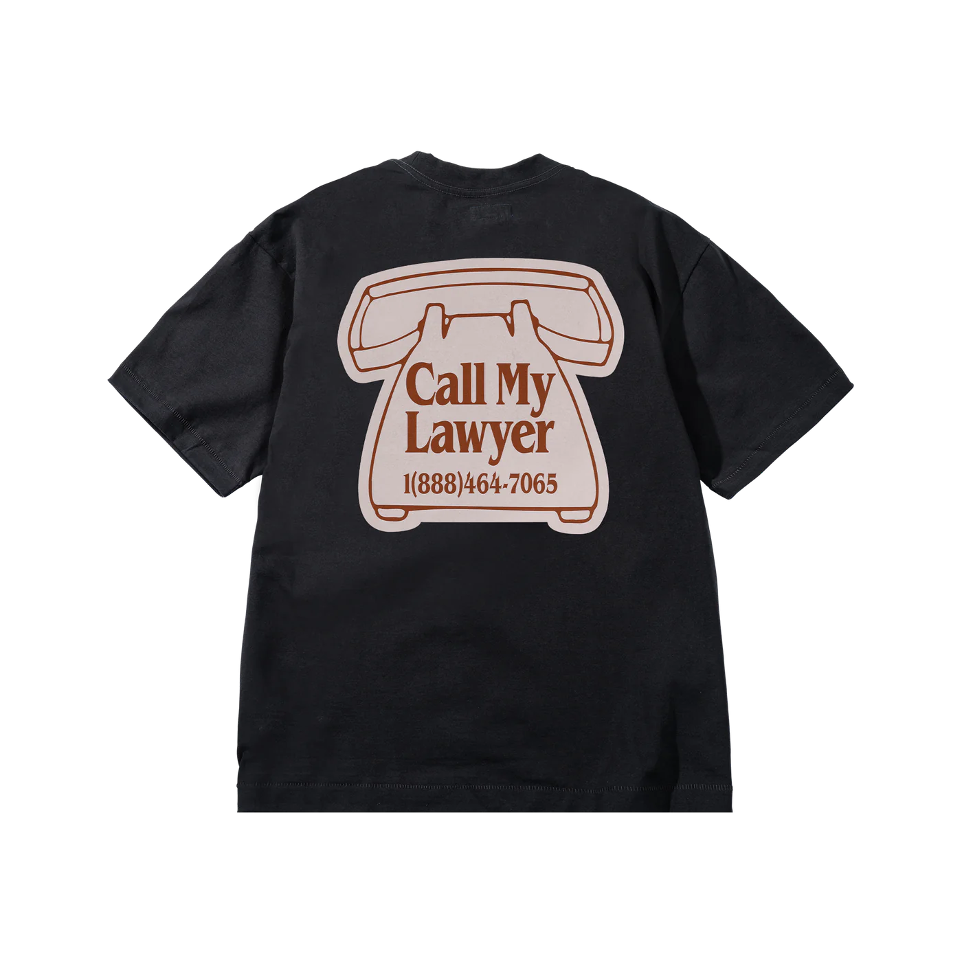 Market Call My Lawyer Magnet T-Shirt Washed Black