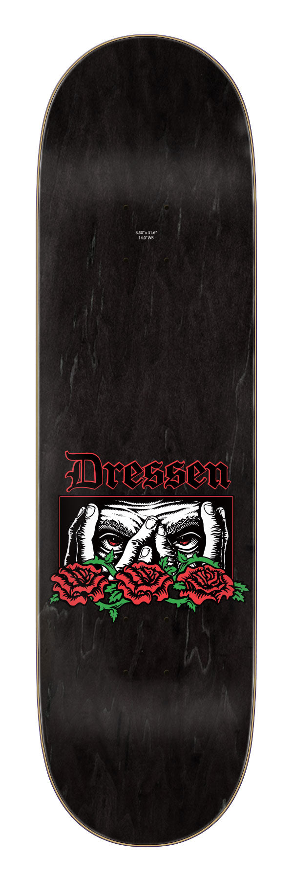 Santa Cruz Dressen Rose Vine Everslick Skateboard Deck 8.5