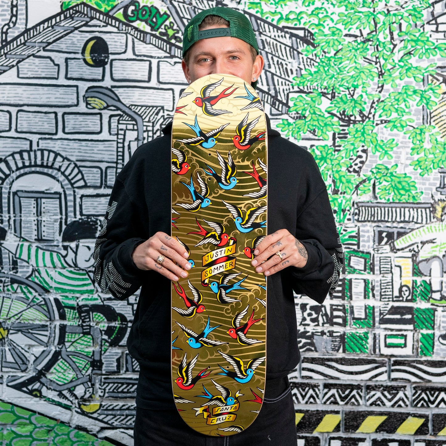Santa Cruz Sommer Sparrows Pro Skateboard Deck 8.25
