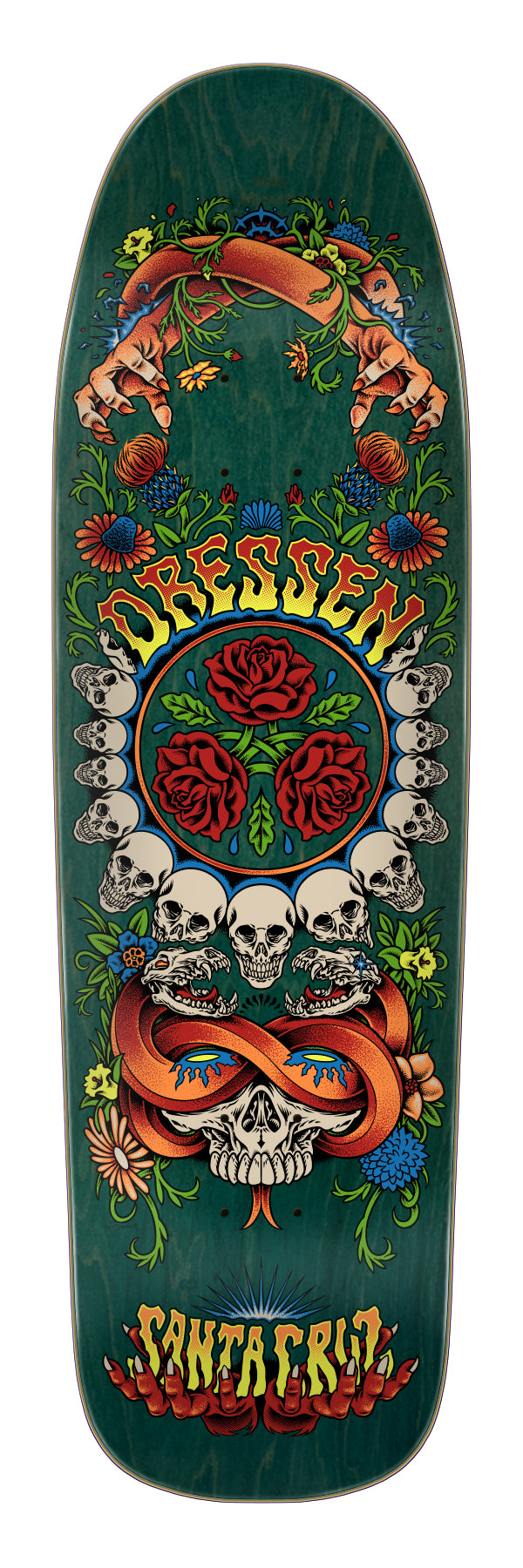 Dressen Rose Crew Three Shaped Skateboard Deck 9.31 | Double R Kicks