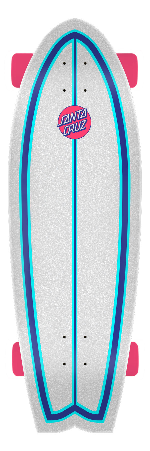 Santa Cruz Speed Wheels Shark 8.81 Cruiser Skateboard Complete