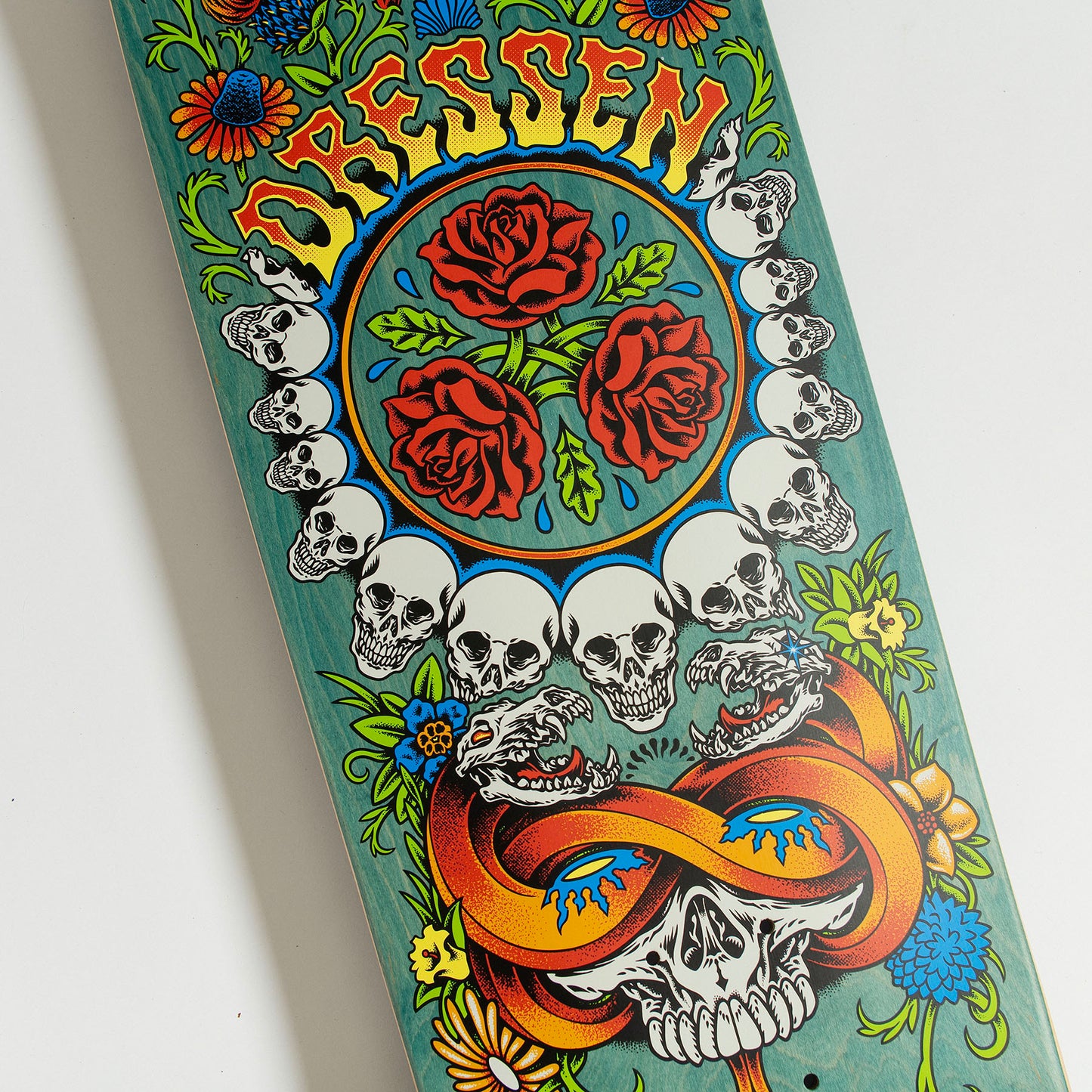 Dressen Rose Crew Three Shaped Skateboard Deck 9.31