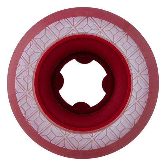 Ricta 53mm Shanahan Crystal Cores Clear Metallic Red 95a Skateboard Wheels