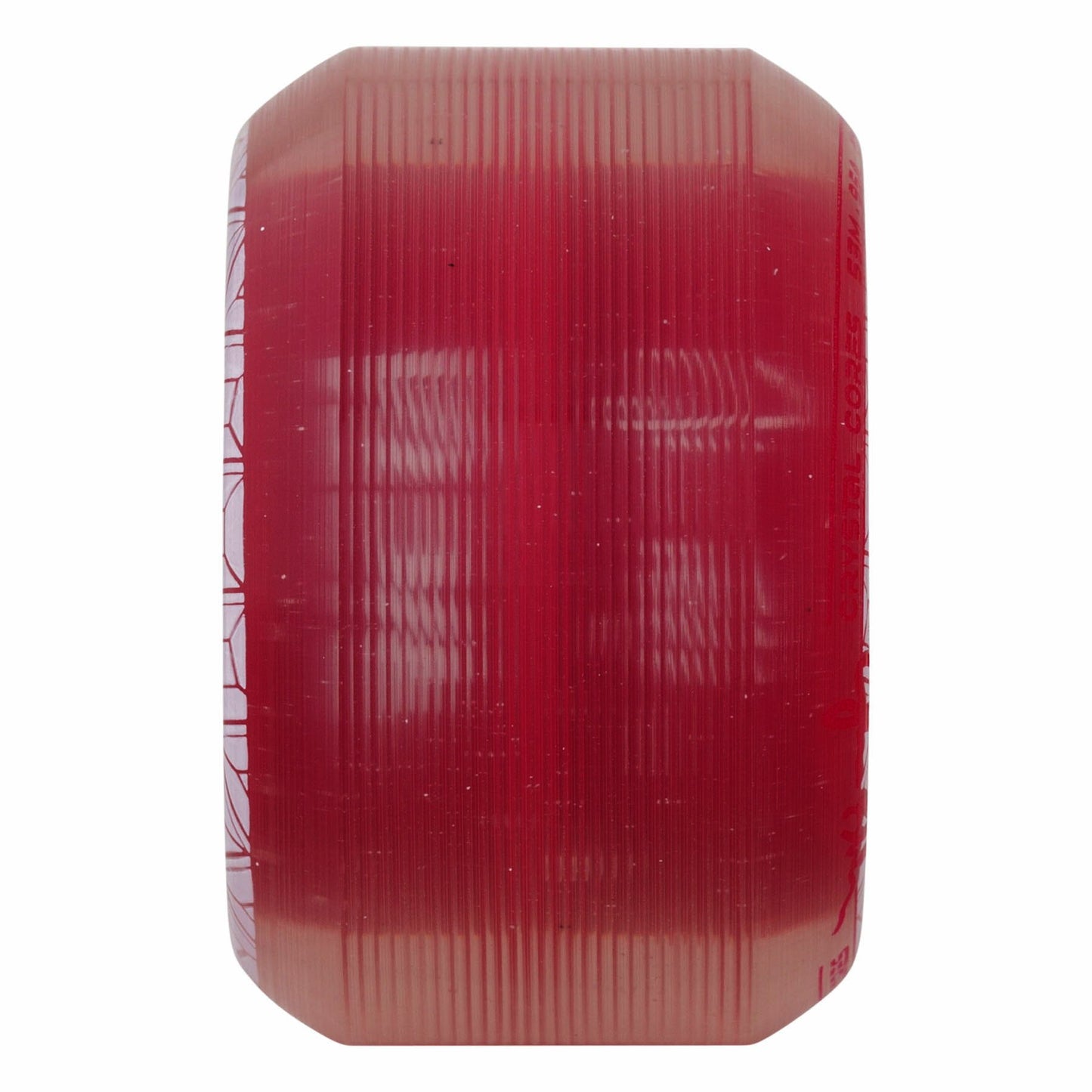 Ricta 53mm Shanahan Crystal Cores Clear Metallic Red 95a Skateboard Wheels