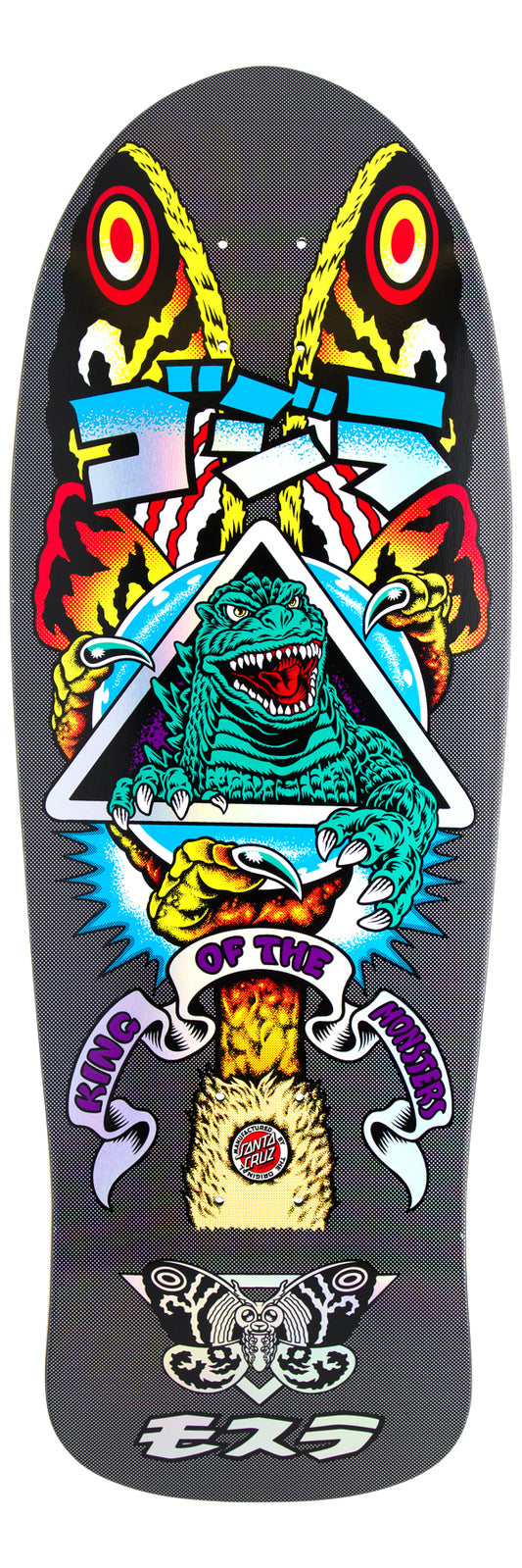 Santa Cruz x Godzilla Mothra Natas Skateboard Deck 10.538