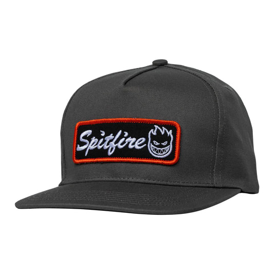 Spitfire Courier Snapback Hat Charcoal