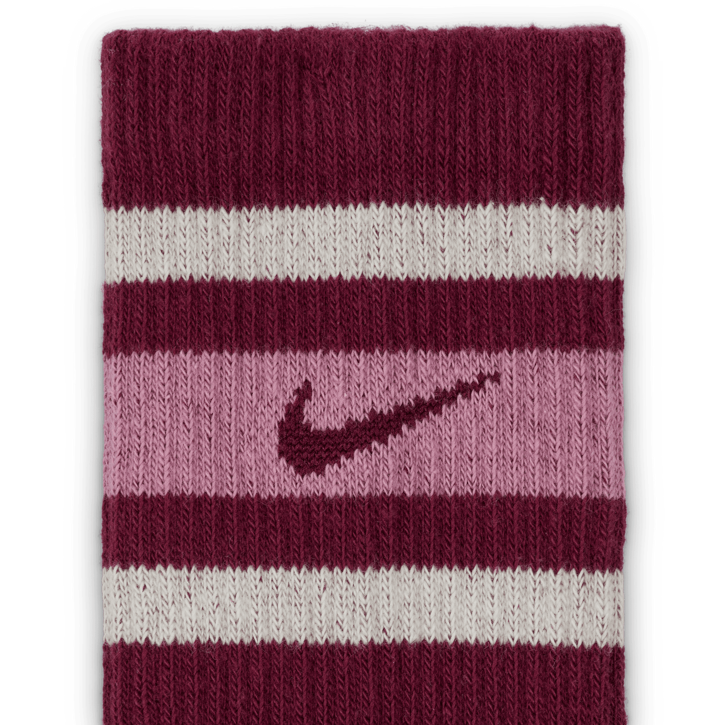 Nike Everyday Plus Crew Socks 3-Pack Maroon Green