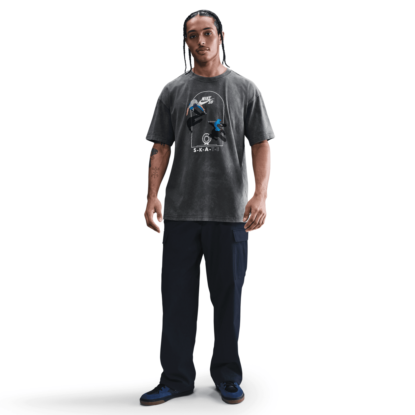 Nike SB Max90 Court Skate T-Shirt Anthracite