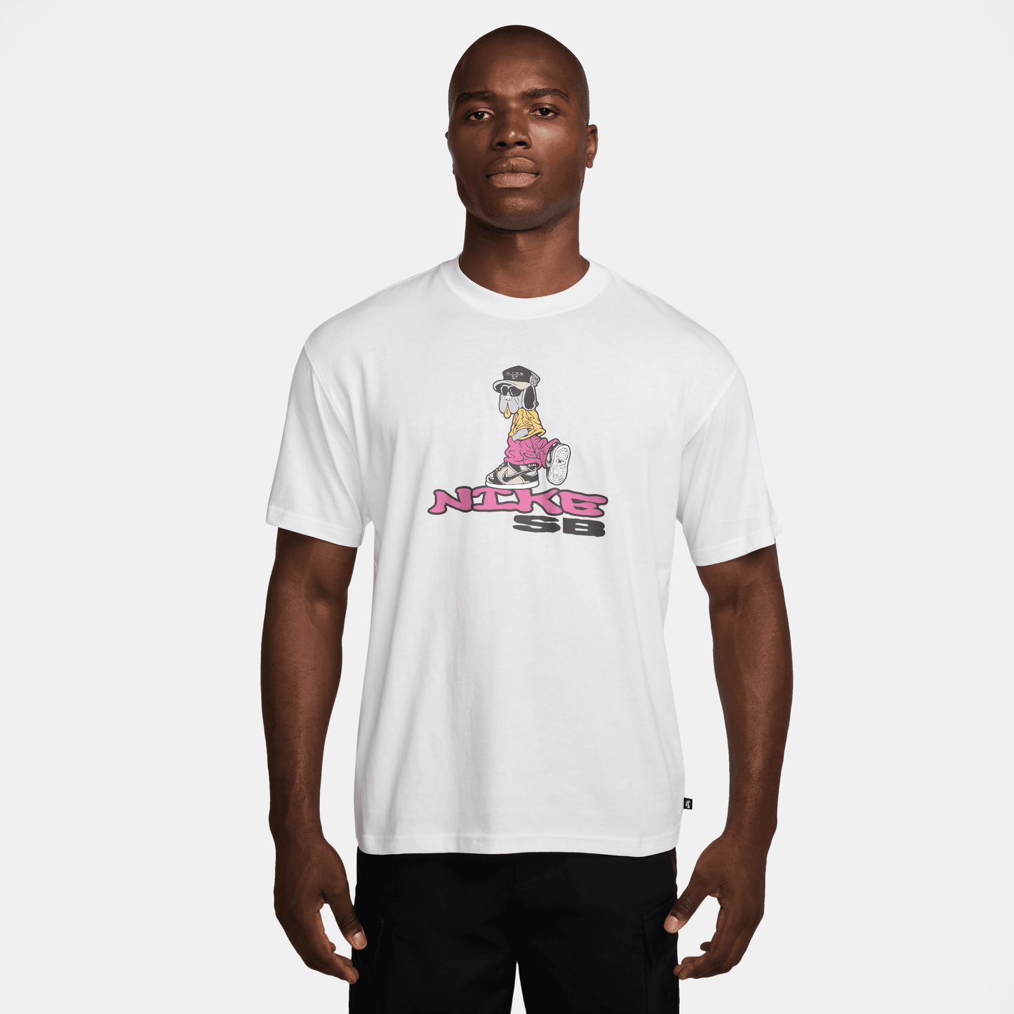 Nike SB Max90 Dog Skate T-Shirt White