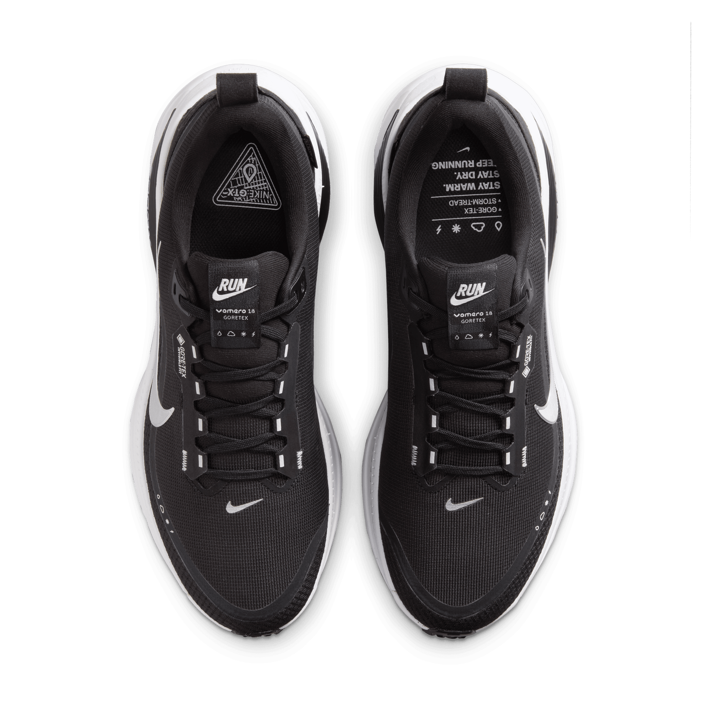 Nike Vomero 18 GORE-TEX Black Metallic Silver