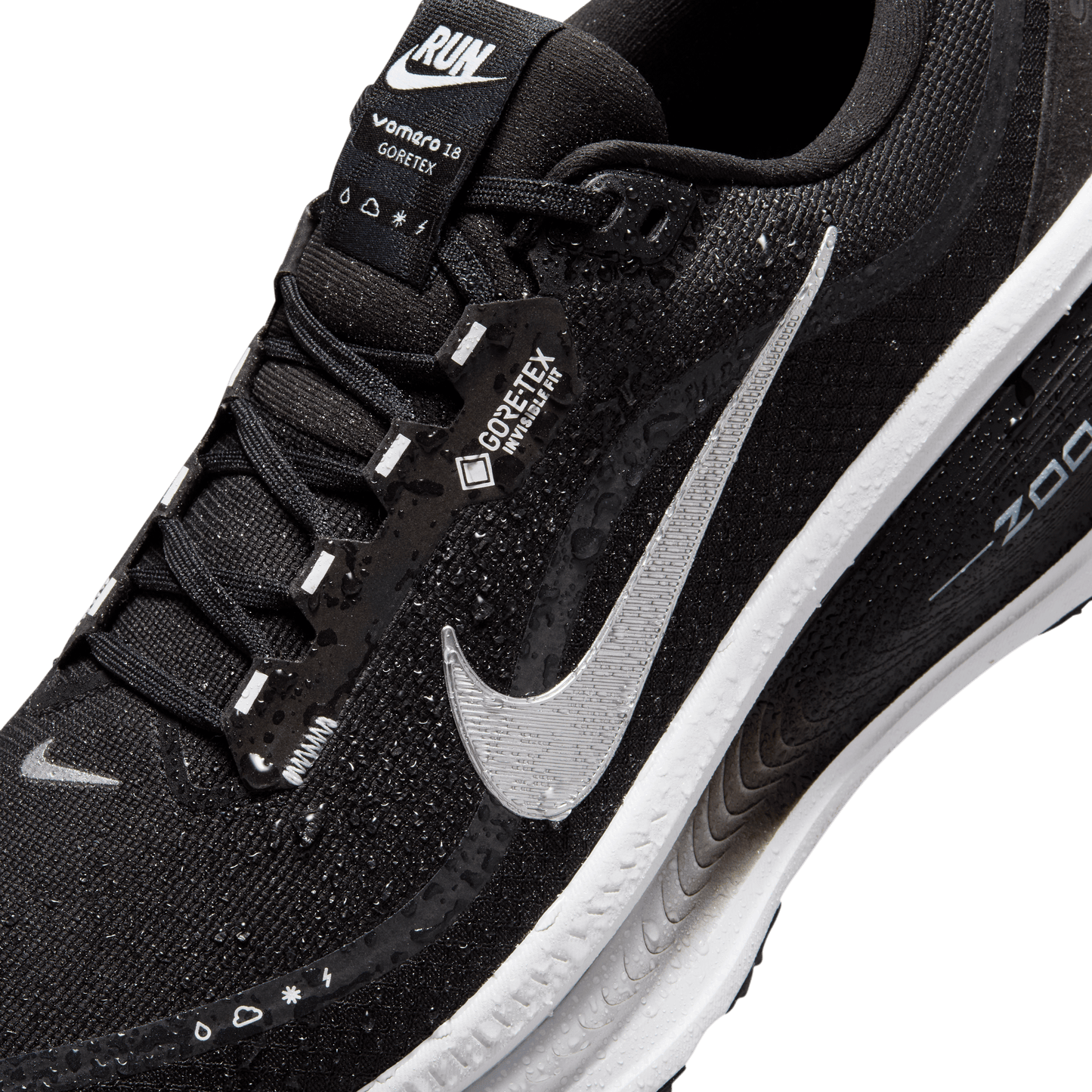 Nike Vomero 18 GORE-TEX Black Metallic Silver