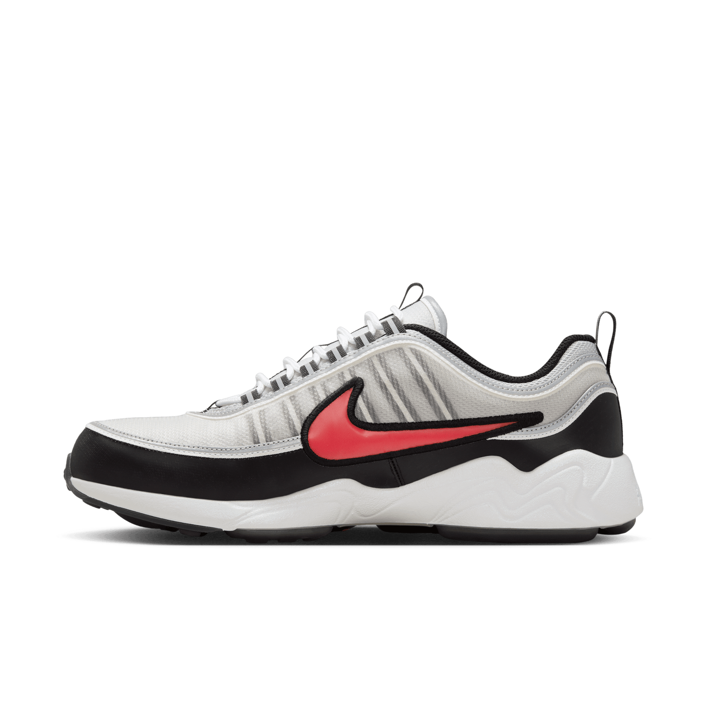 Nike Air Zoom Spiridon Metallic Silver Sport Red