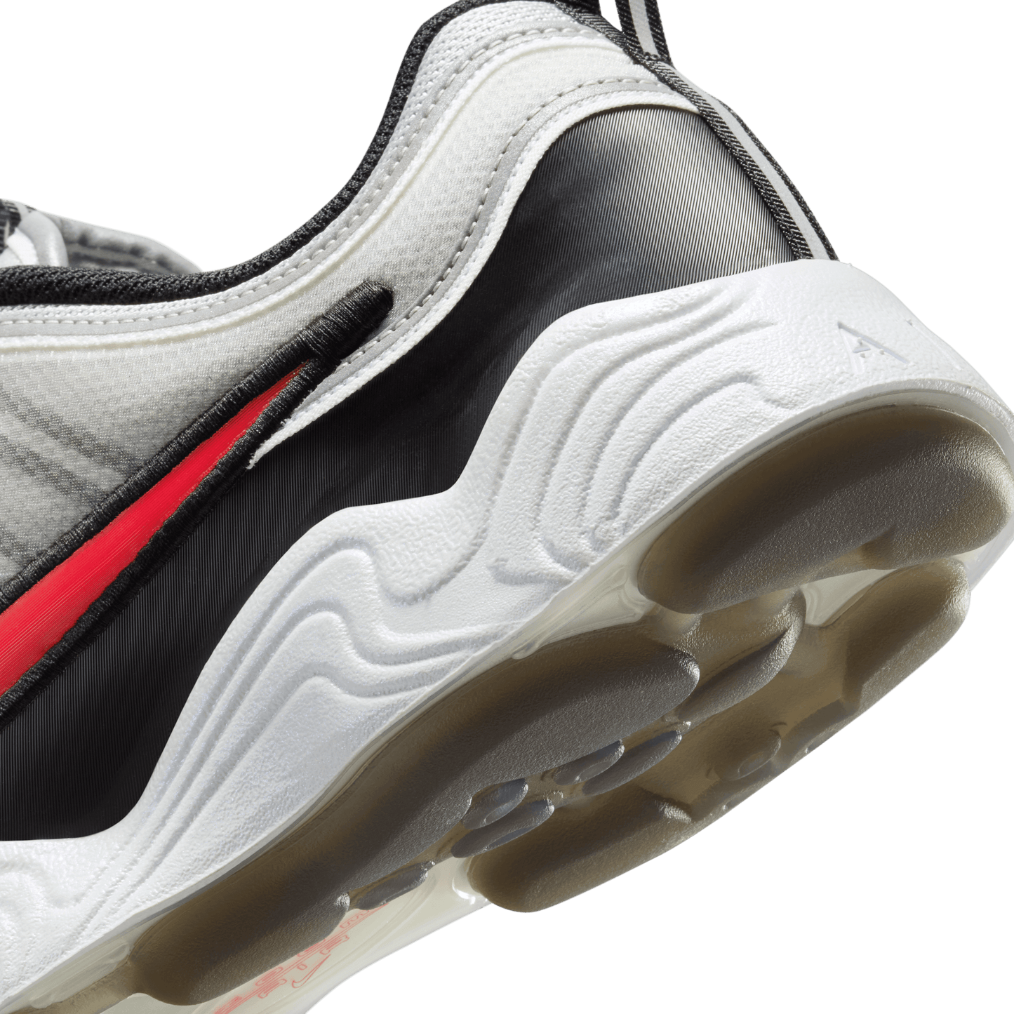 Nike Air Zoom Spiridon Metallic Silver Sport Red