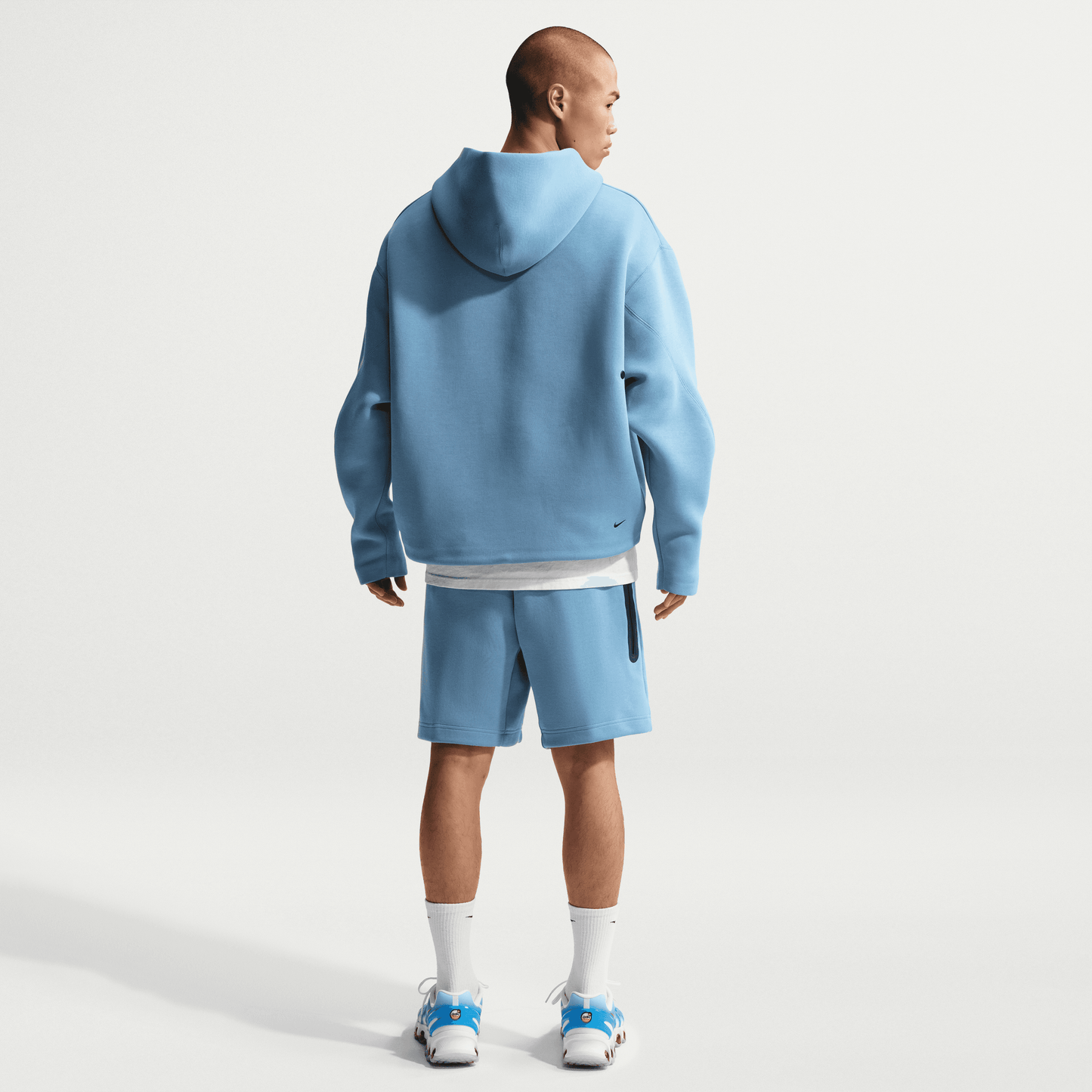 Nike Tech Fleece Shorts Work Blue Black