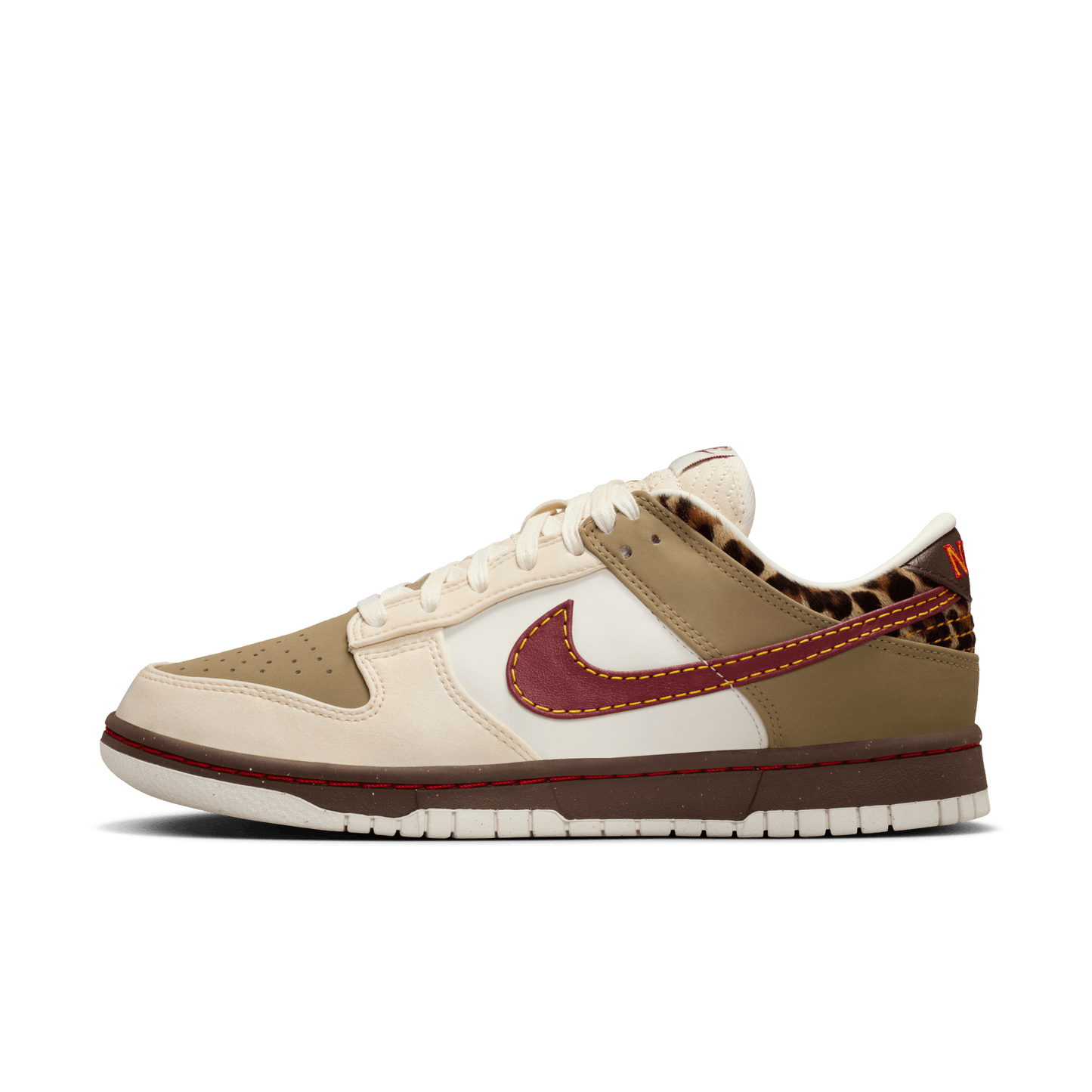 Nike Women's Dunk Low Khaki Team Red
