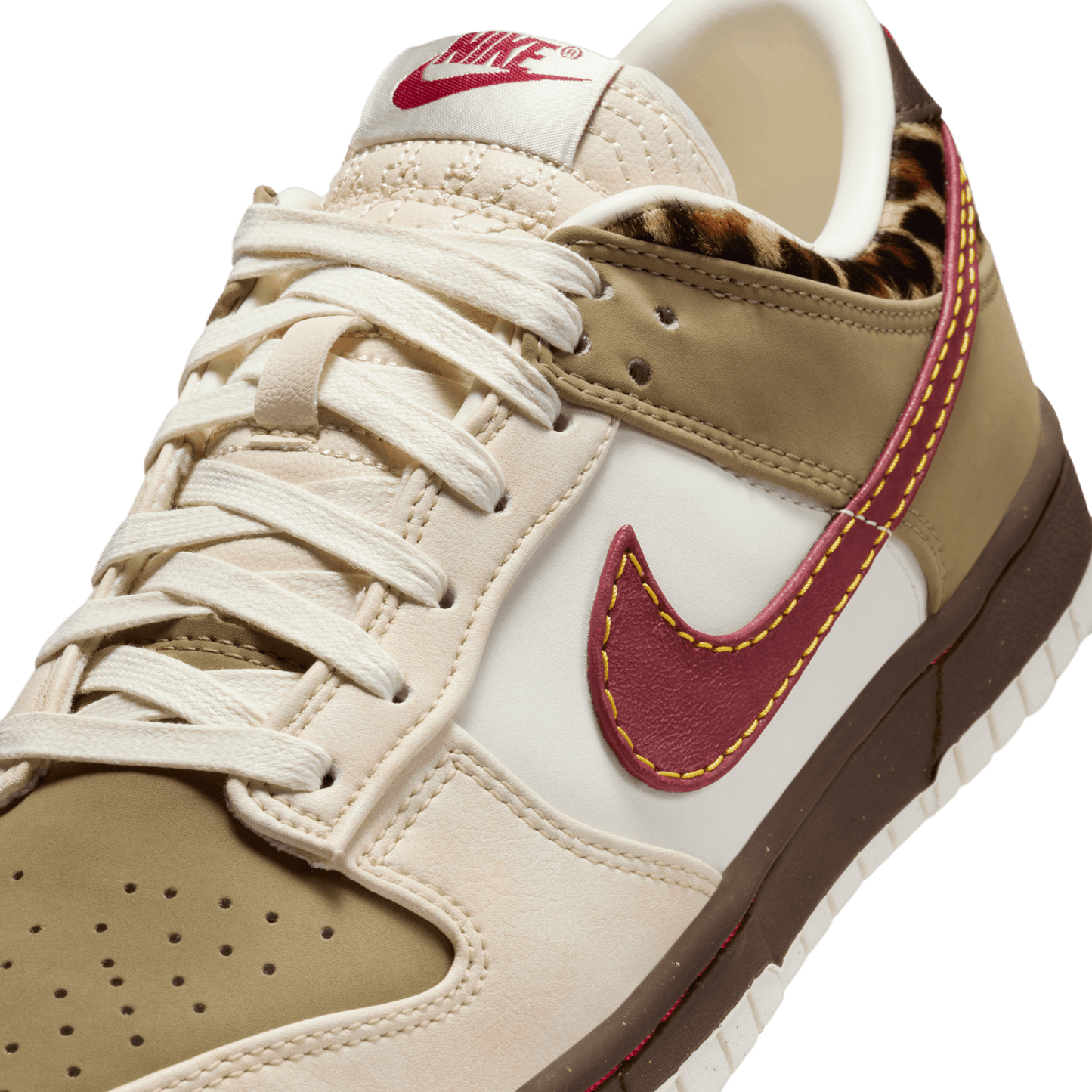 Nike Women's Dunk Low Khaki Team Red