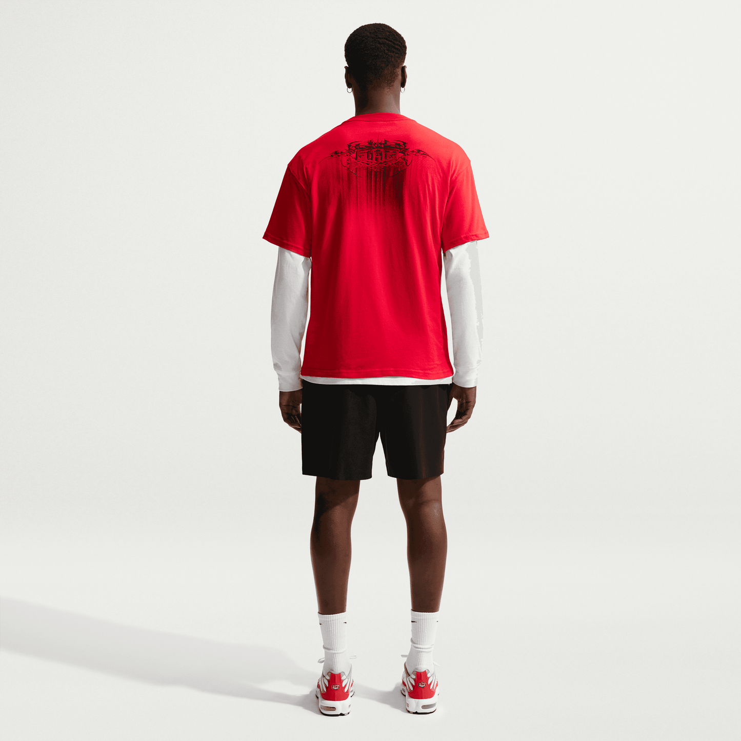 Nike Max90 Black Chrome T-Shirt University Red