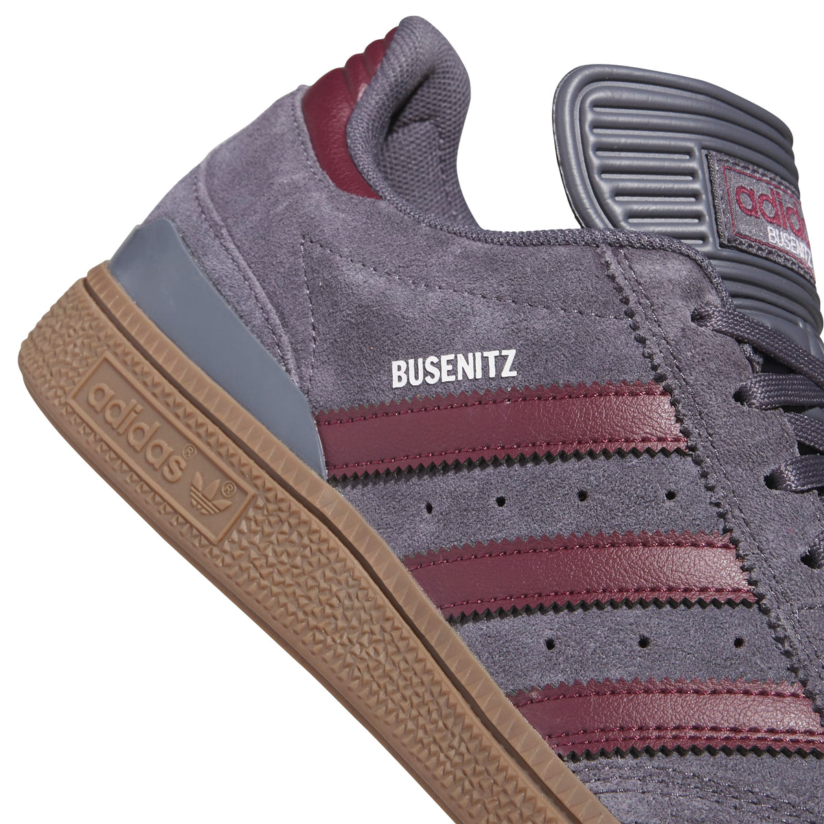 Adidas Busenitz Grey Maroon Gum
