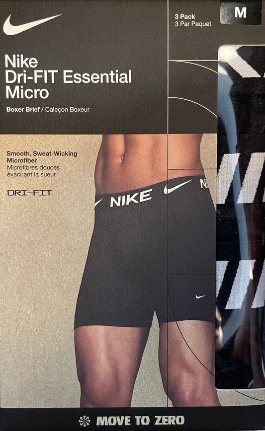 Nike Dri-Fit Essential Micro Boxer Brief Black 3-Pack