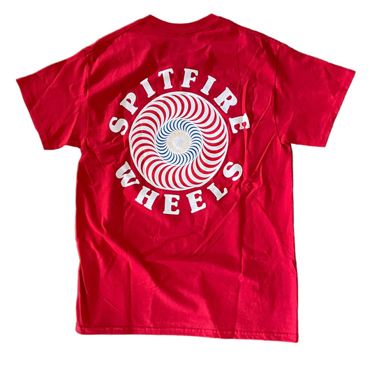 Spitfire Wheels Swirl T-Shirt Red