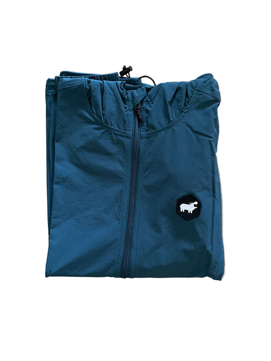 Double R Kicks Legacy Hooded Tech Windbreaker Pacific Blue