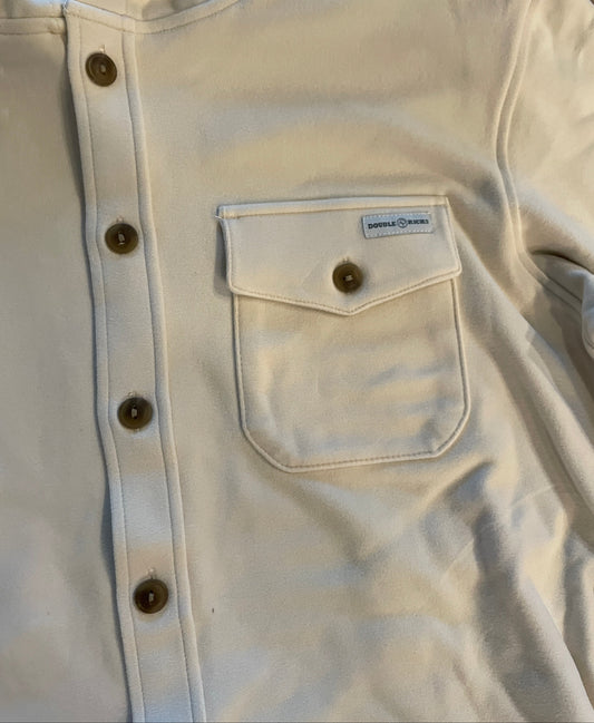 Double R Kicks Parson Polar Fleece Hooded Shirt Natural