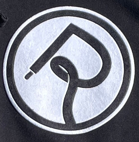 Double R Velvet Circle Logo Hoodie Black