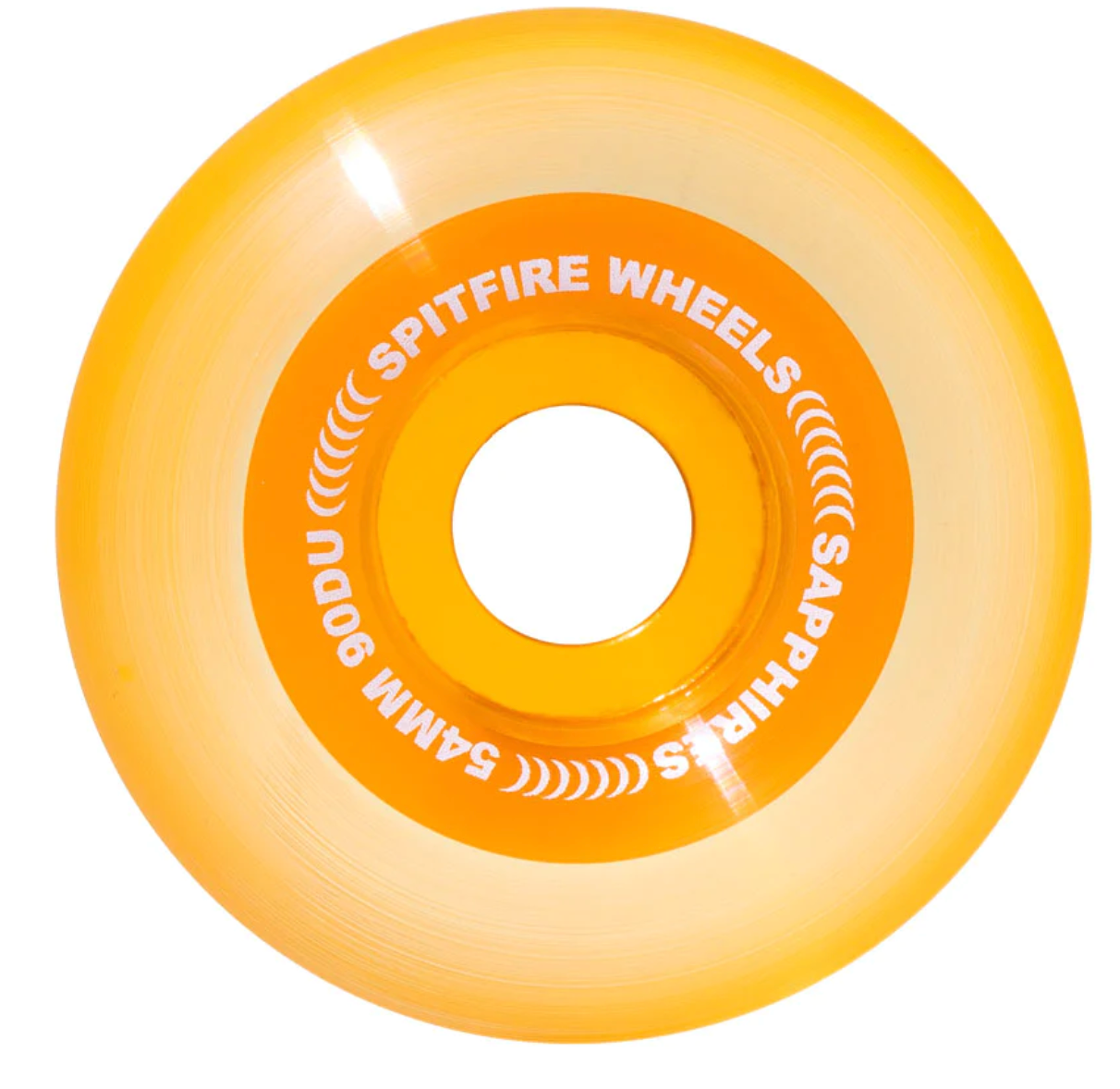 Spitfire Sapphire Wheels 90D Orange 54mm Soft Cruiser Wheels