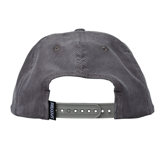 Spitfire Courier Snapback Hat Corduroy Charcoal