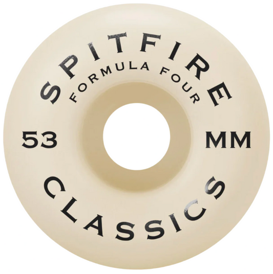 Spitfire F4 97 Classic Orange Natural 53mm Wheels