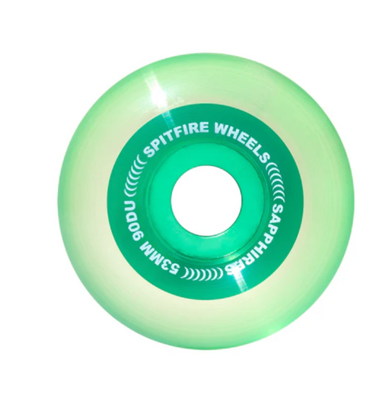 Spitfire 90D Sapphires Radial Clear Green 53mm Wheels