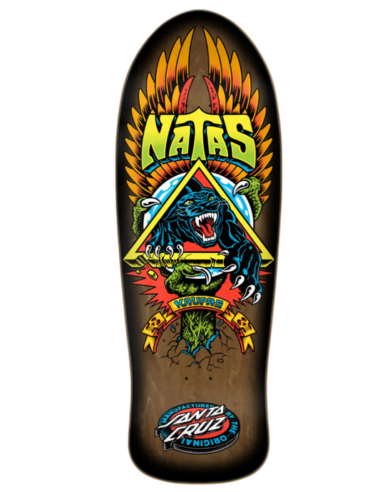 Santa Cruz 10.538in Natas SC Panther Reissue Skateboard Deck