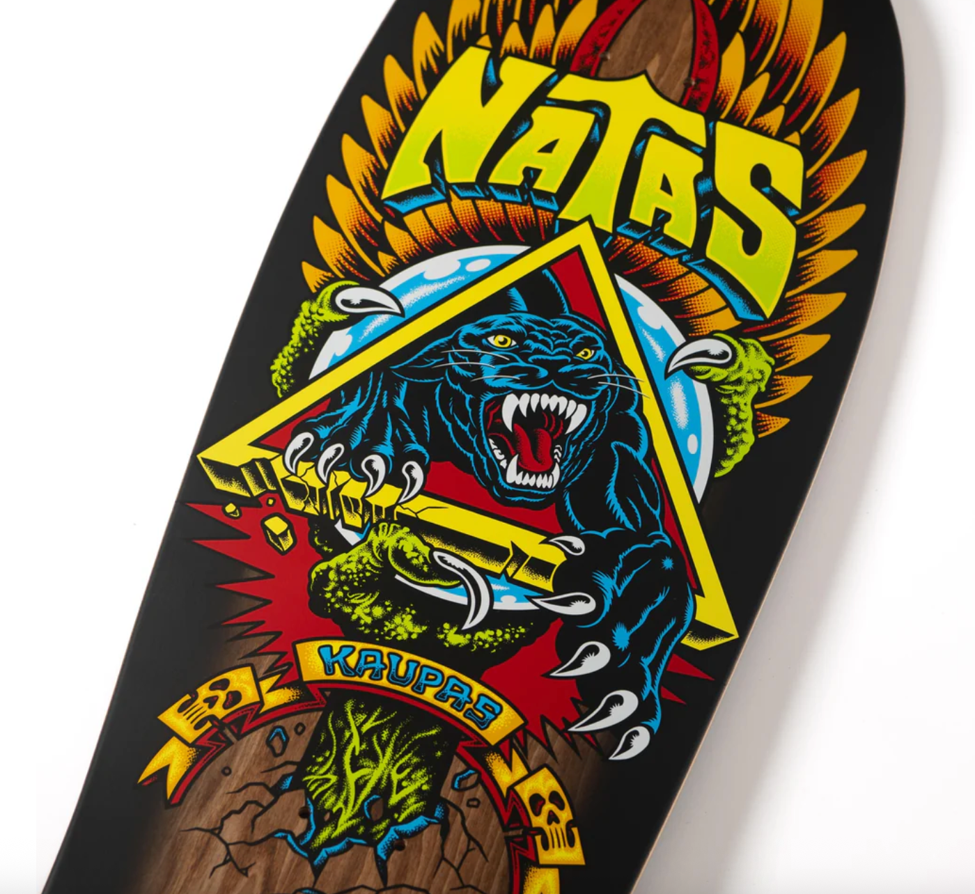 Santa Cruz 10.538in Natas SC Panther Reissue Skateboard Deck