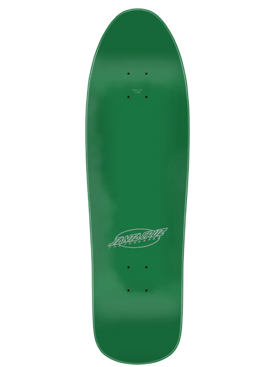 Santa Cruz 9.23in Meek Green Pinstripe Slasher Skateboard Deck