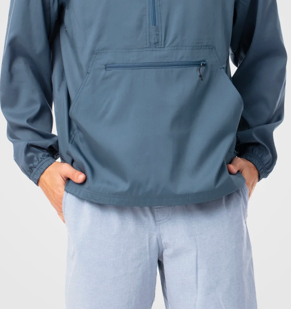 Double R Kicks Legacy Hooded Tech Windbreaker Pacific Blue