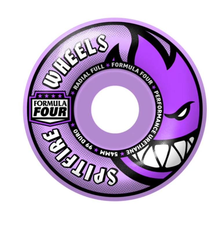 Spitfire F499 Radial Full Purple 54mm Wheels